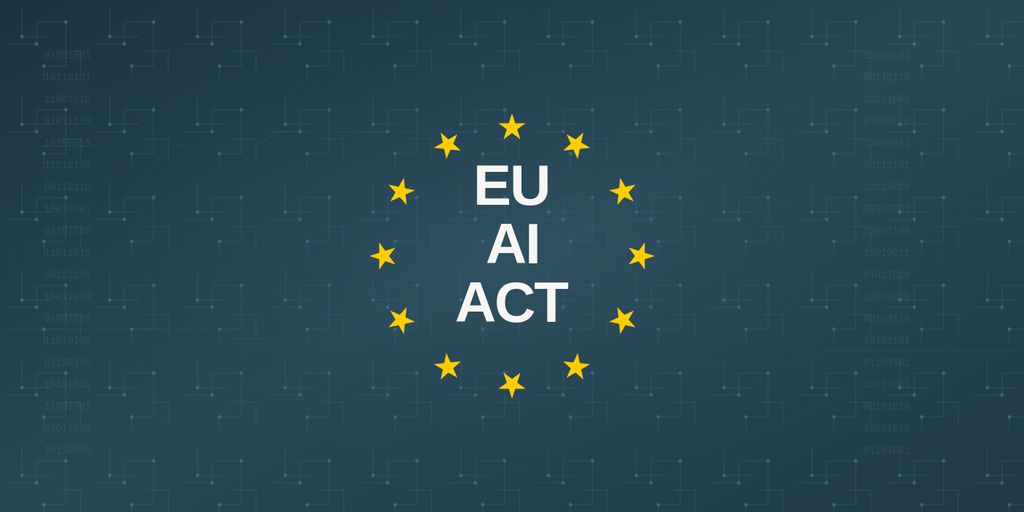 EU AI Act im Recruiting: Sternenkreis vor digitalem Daten-Hintergrund symbolisiert KI-Compliance